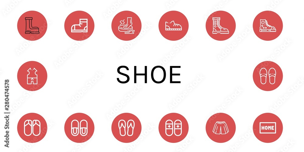 Set of shoe icons such as Boots, Snow boots, Foot, Shoe, Boot, Sneakers, Flips flops, Slippers, Flip flops, Skirt, Doormat, Clothes , shoe Set of shoe icons such as Boots, Snow boots, Foot, Shoe, Boot, Sneakers, Flips flops, Slippers, Flip flops, Skirt, Doormat, Clothes , shoe