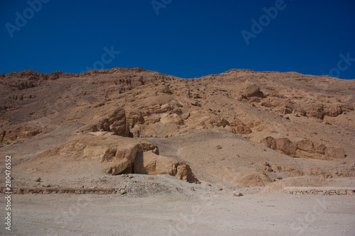 In the Valley of the Kings in Thebes in Egypt