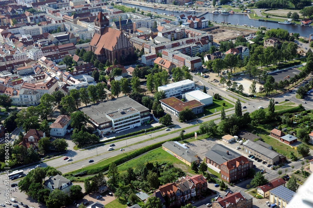 Greifswald, Stadtzentrum und Altstadt 2014