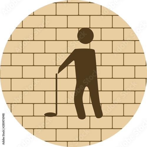 Golf Player icon for your project