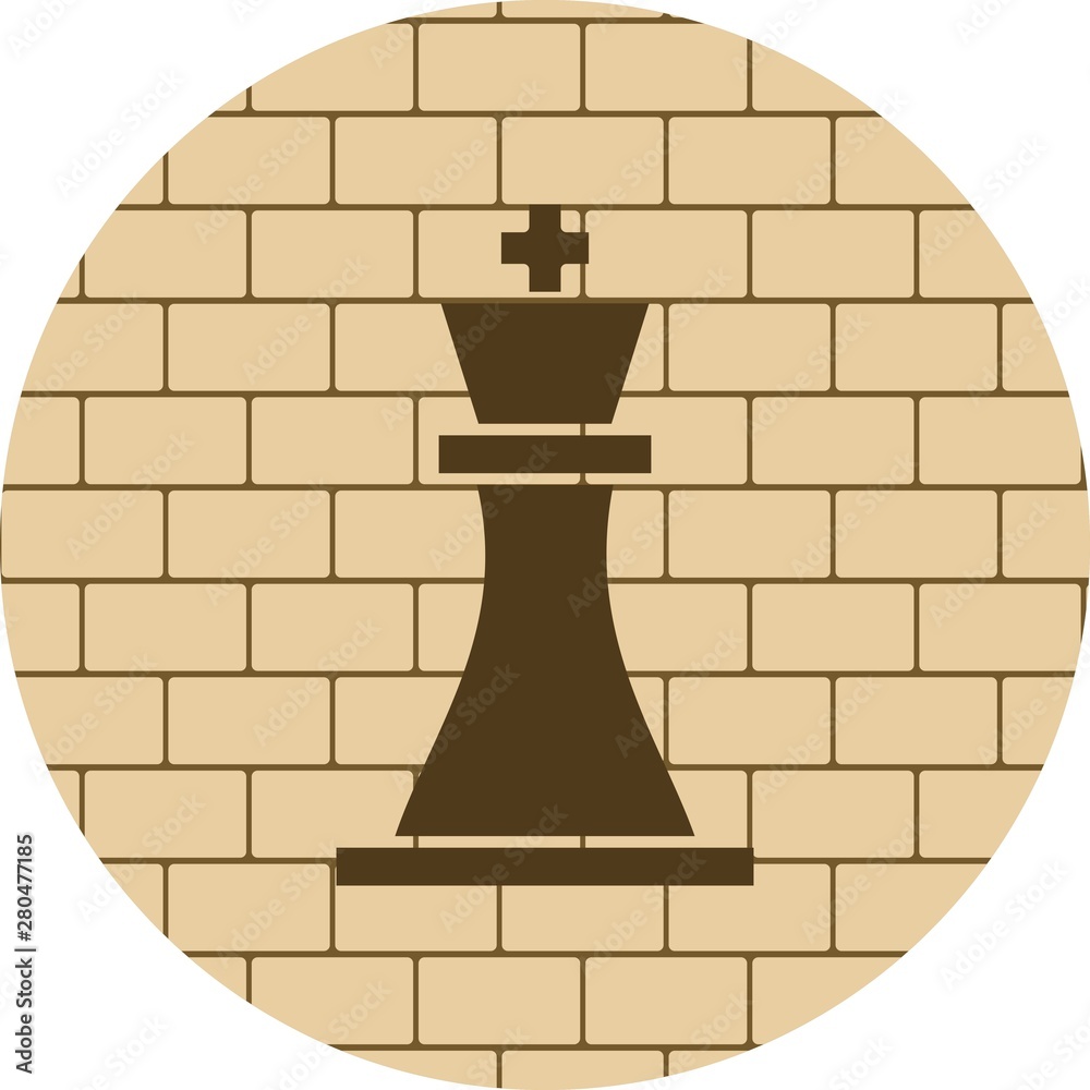 Fototapeta premium Chess icon for your project