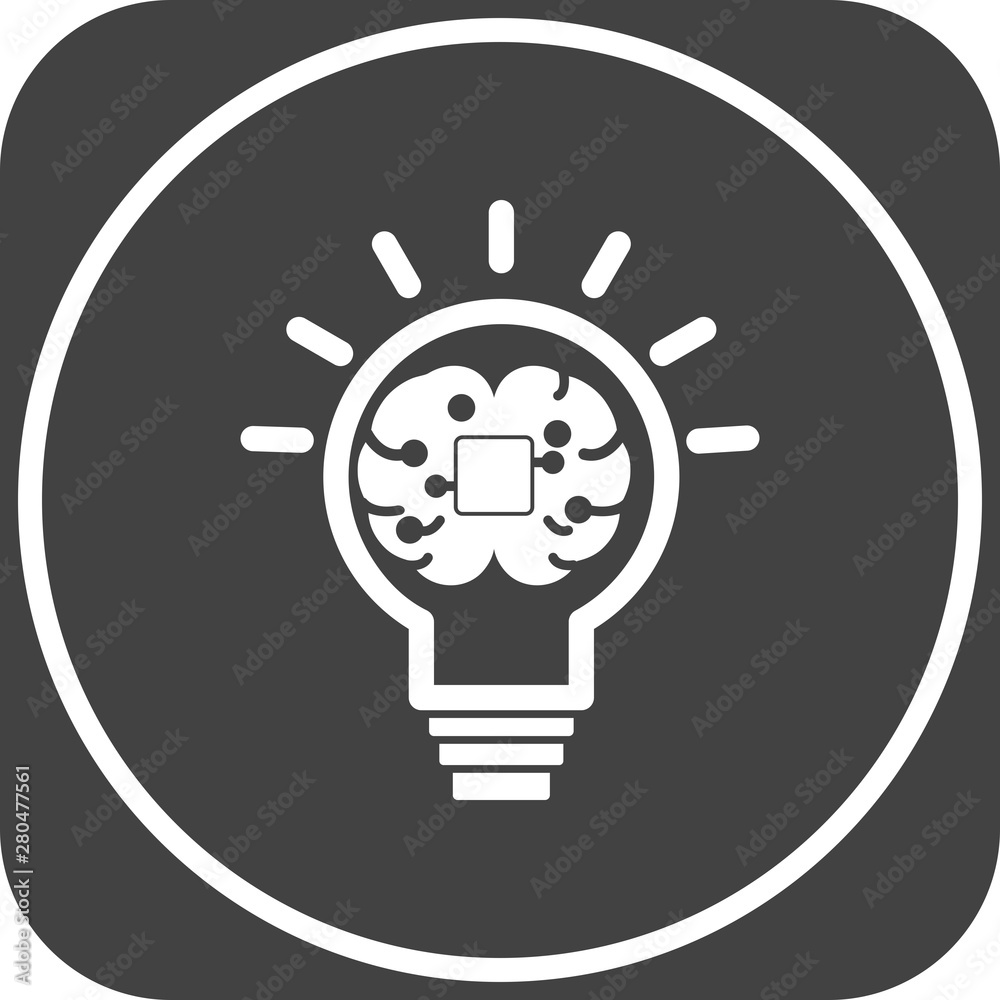 Creative mind icon for your project Creative mind icon for your project