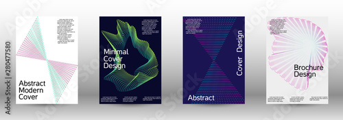 Cover design template set 