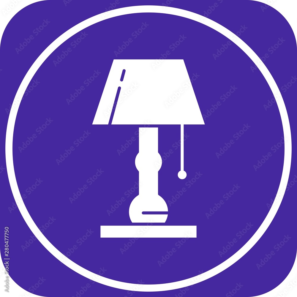 Table lamp icon for your project Table lamp icon for your project