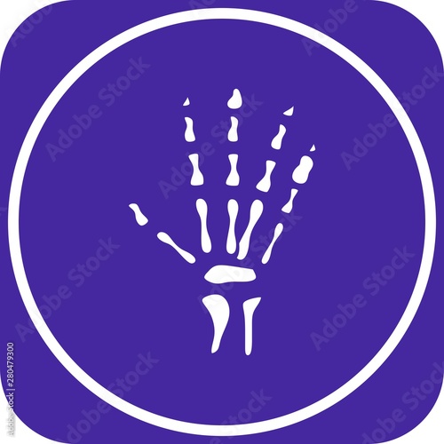 Hand x-ray icon for your project