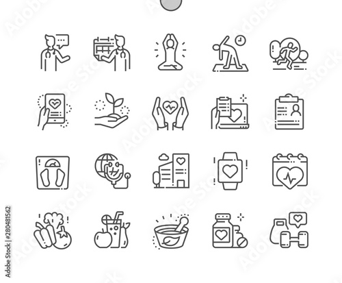 Global Health Care Well-crafted Pixel Perfect Vector Thin Line Icons 30 2x Grid for Web Graphics and Apps. Simple Minimal Pictogram