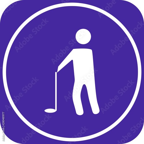 Golf Player icon for your project