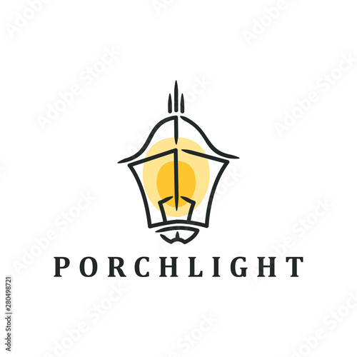 Porchlight simple logo design idea