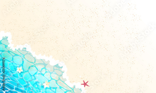 プライベートビーチのイラスト