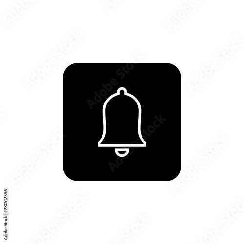 Bell Icon vector. Notification symbol for your web site design