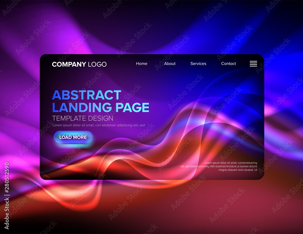 Landing Page Template Design