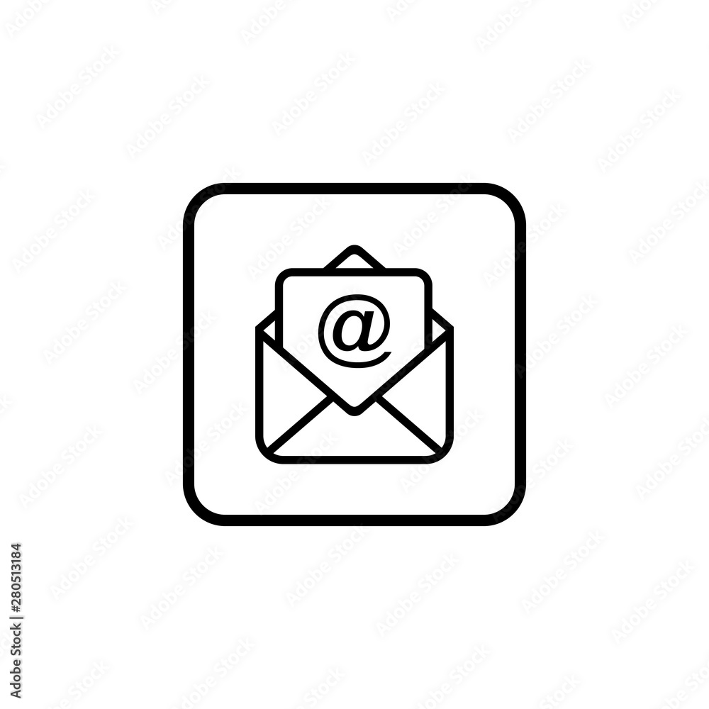 Mail vector icon. E-mail icon. Envelope illustration. Message Mail vector icon. E-mail icon. Envelope illustration. Message