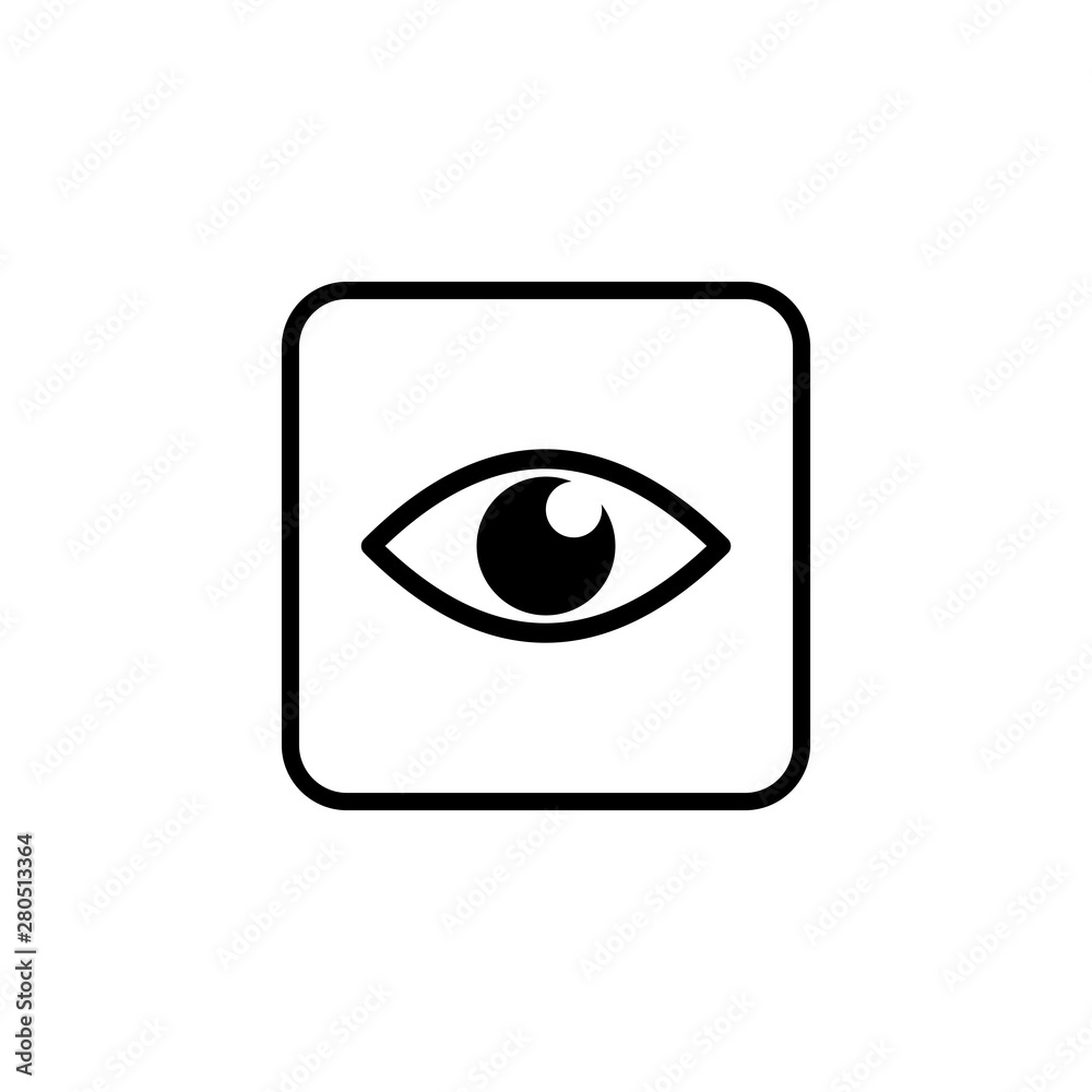 Eye icon. Look and Vision icon. Eye vector icon Eye icon. Look and Vision icon. Eye vector icon