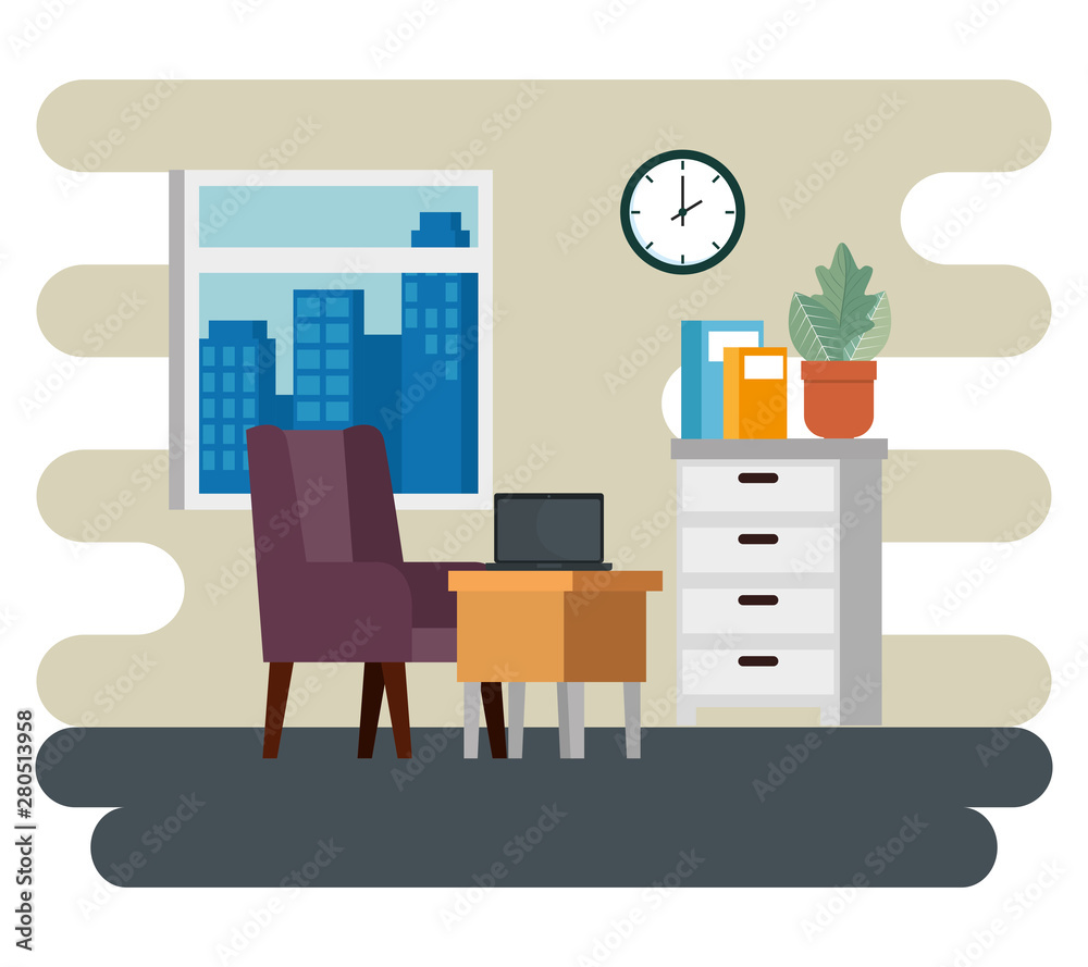 books with file cabinet and laptop with desk and chair books with file cabinet and laptop with desk and chair