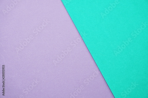 Geometric with green mint and purple texture background
