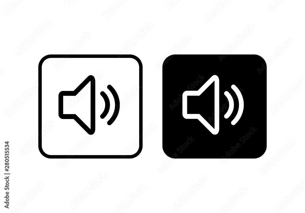 Speaker icon vector. Volume icon. Loudspeaker icon vector Speaker icon vector. Volume icon. Loudspeaker icon vector