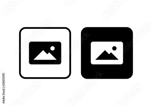 Picture icon vector. photo gallery icon vector