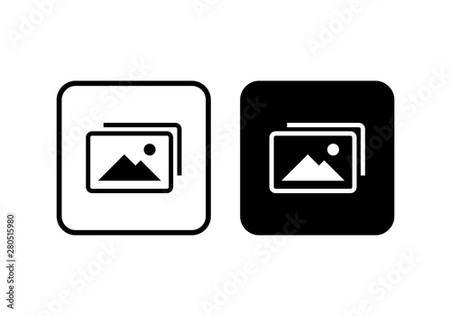 Picture icon vector. photo gallery icon vector