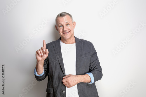 Portrait of handsome middle...