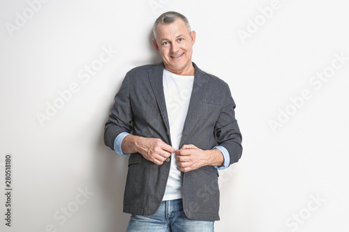 Portrait of handsome middle...