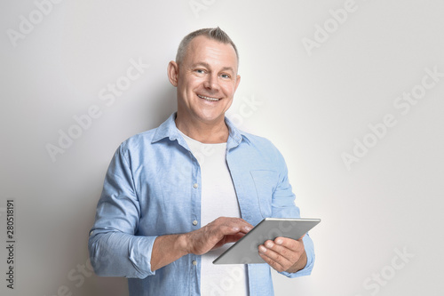 Portrait of handsome middle...