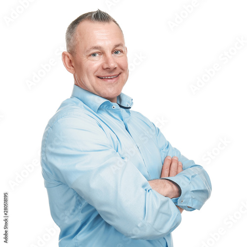 Portrait of handsome middle...