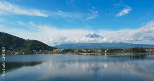 Mountain Fuji in Kawaguchiko Lake of Japan