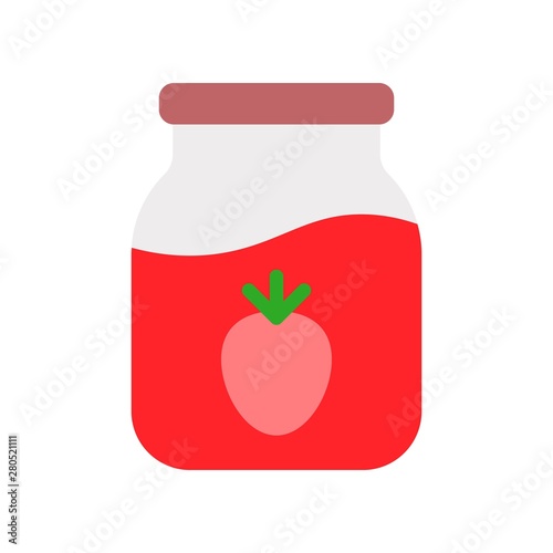 strawberry jam storage container