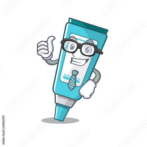 Businessman ointment isolated with in the cartoon