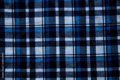 Black and white and blue lines cloth, material for sew