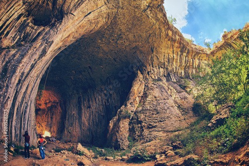 Eye of God, Prohodna Cave, Bulgaria photo