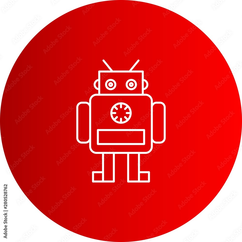 Naklejka premium Robot icon for your project