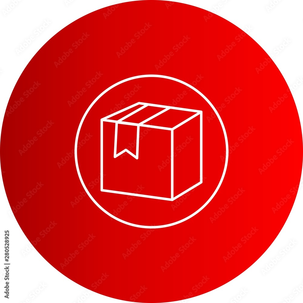 Packed Box icon for your project Packed Box icon for your project