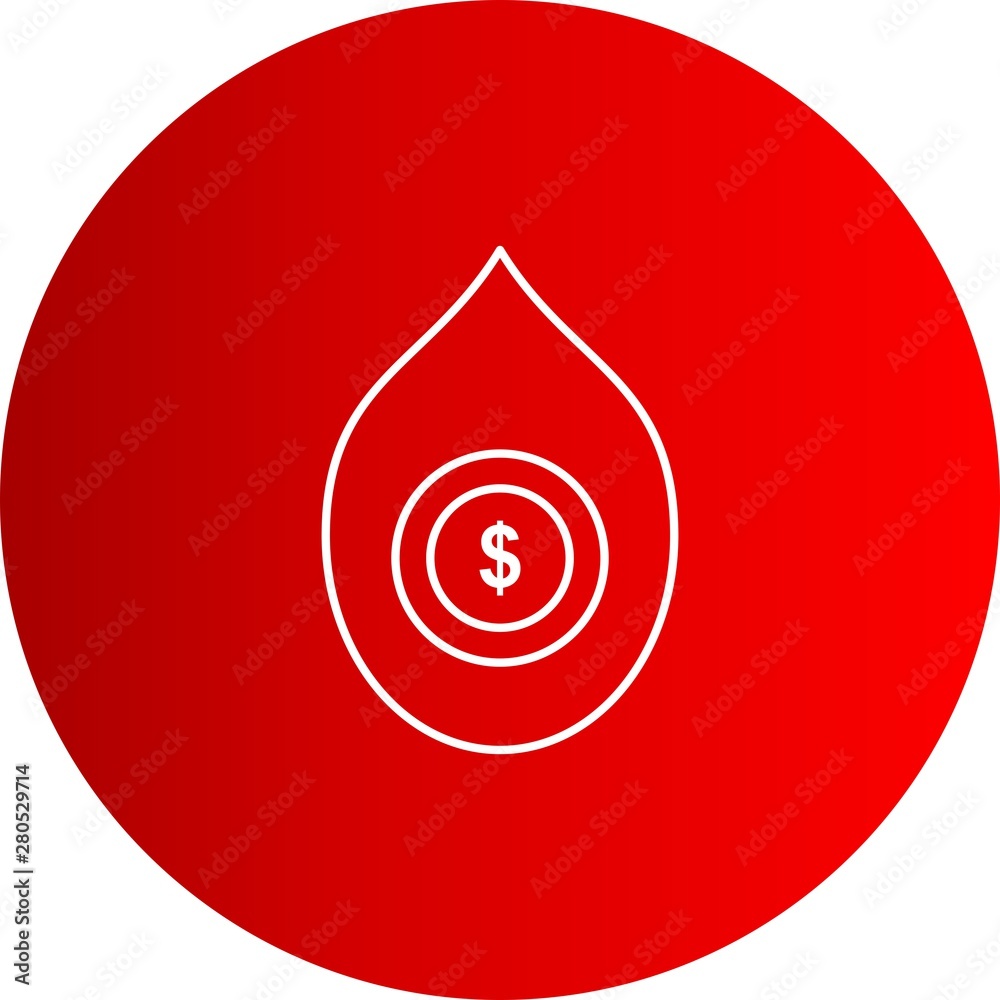 Dollar Drop icon for your project