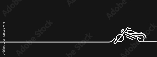 Motor Bike icon vector line art design. Vector illustration.