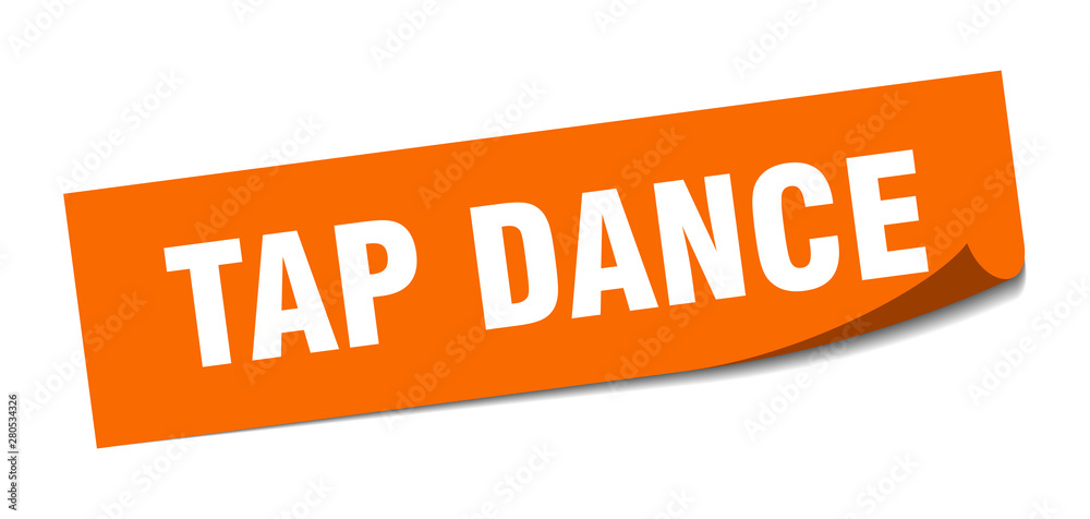 tap dance sticker. tap dance square isolated sign. tap dance tap dance sticker. tap dance square isolated sign. tap dance
