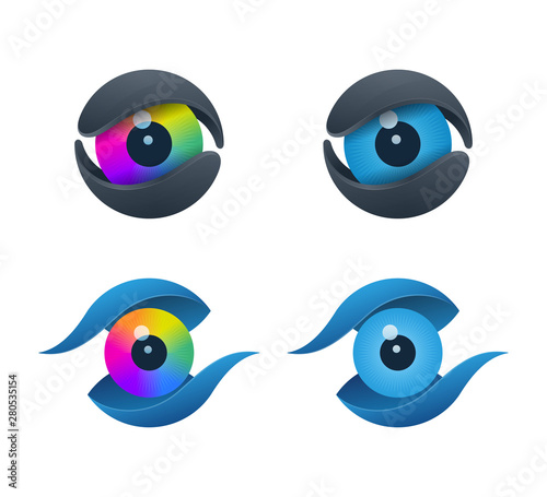 Core shaped eye icons