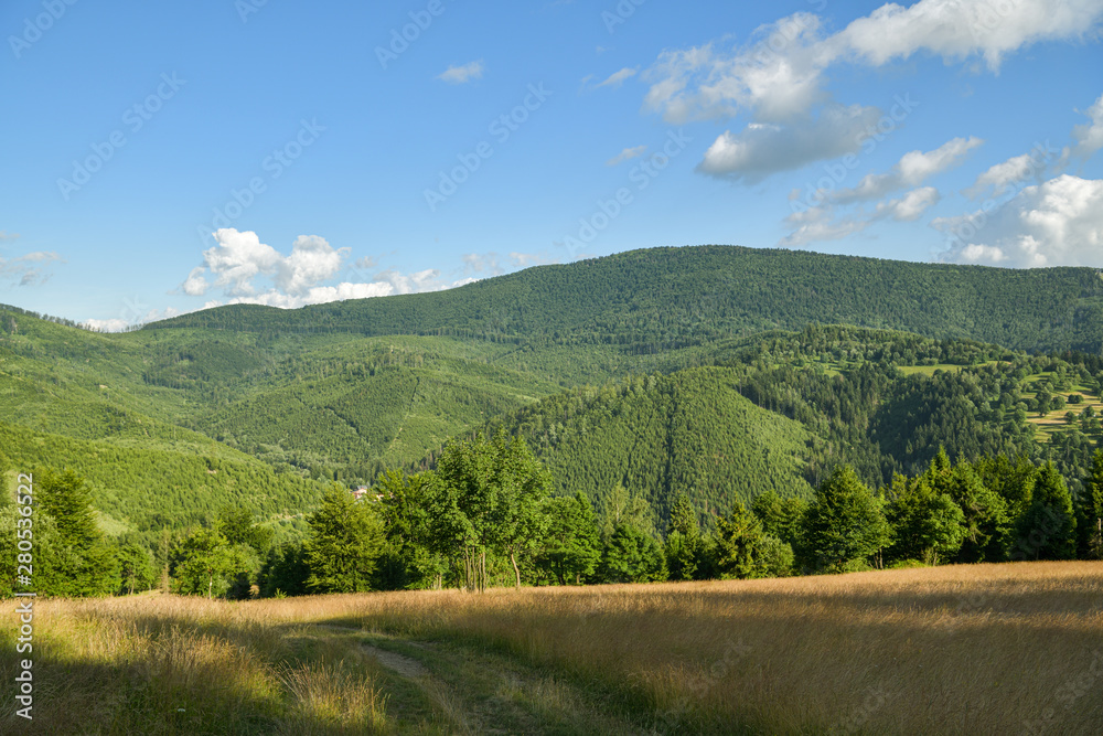 Velka Raca peak, dominant symbol of Kysucke Beskydy mountains close to Oscadnica