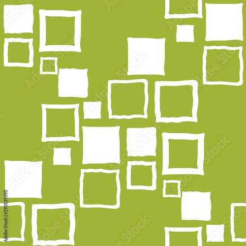 Geometric seamless pattern. Square with uneven edges