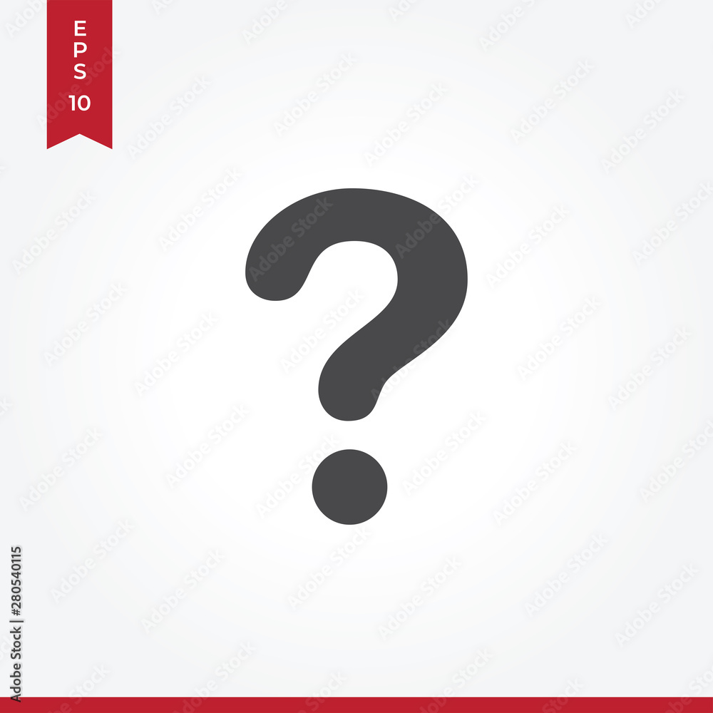 Question mark vector icon in modern style for web site and mobile app Question mark vector icon in modern style for web site and mobile app