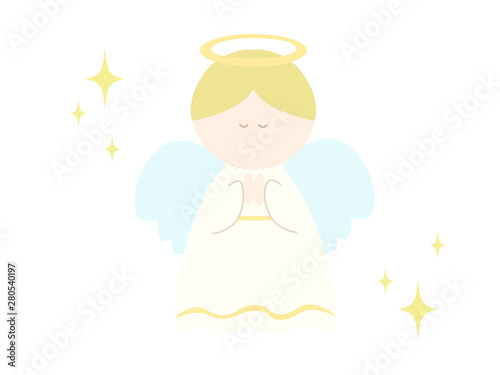 祈りの天使・目を閉じる