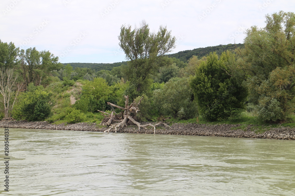 Riverbank of Danube river between Bratislava and Devin, Bratislava, Slovakia Riverbank of Danube river between Bratislava and Devin, Bratislava, Slovakia