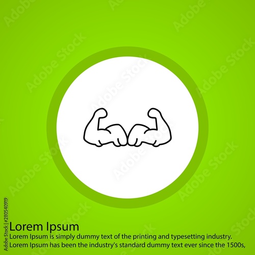 Body builder icon for your project