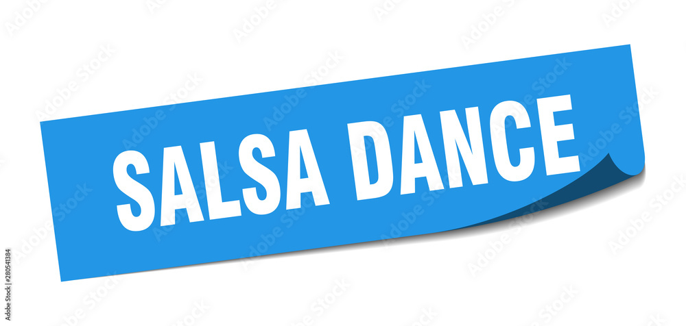 salsa dance sticker. salsa dance square isolated sign. salsa dance salsa dance sticker. salsa dance square isolated sign. salsa dance
