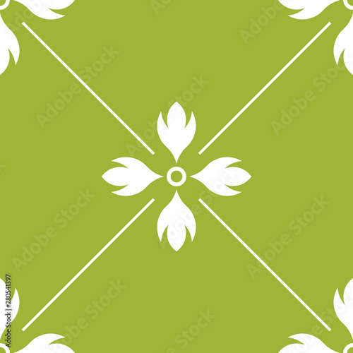 abstract floral seamless pattern with flowers, netting and leaves