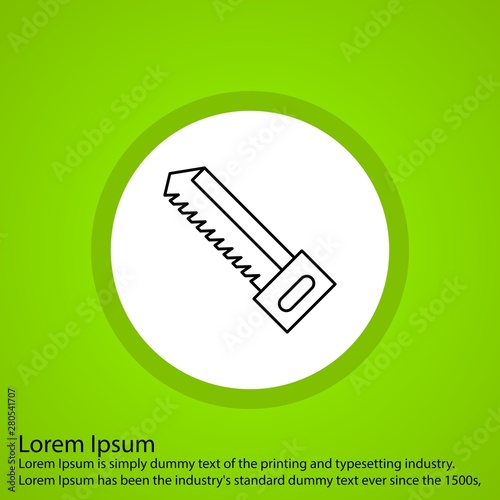 Handsaw icon for your project