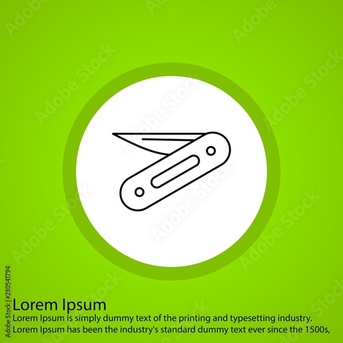 Penknife icon for your project