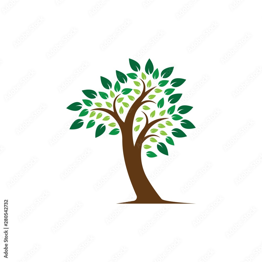 Tree logo template vector icon illustration Tree logo template vector icon illustration