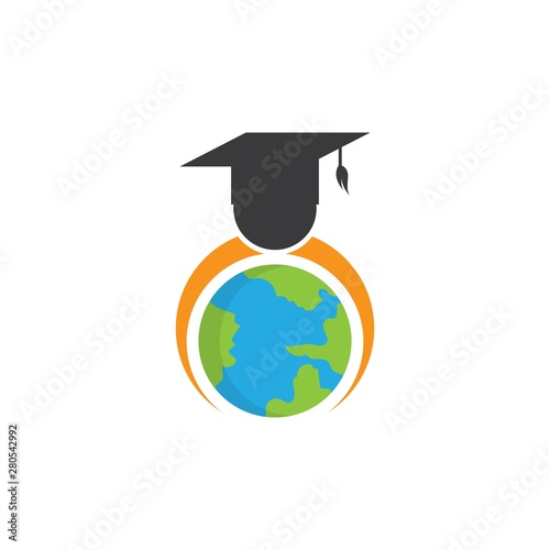 Happy world teachers day logo template vector icon