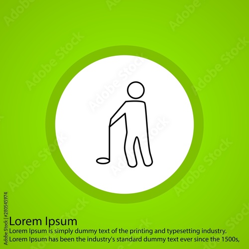  Golf Player icon for your project